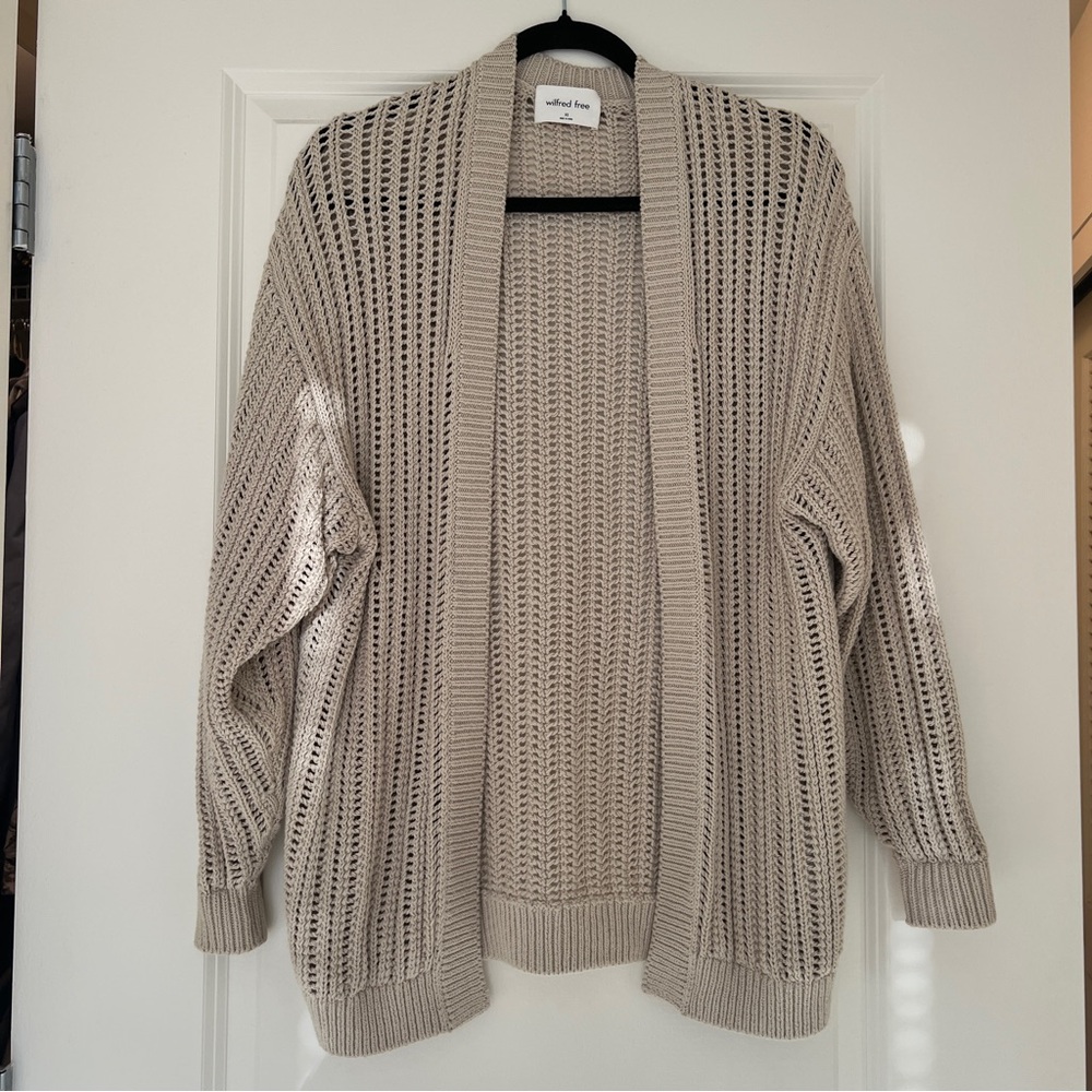 Aritzia Wilfred free open knit cardigan xs